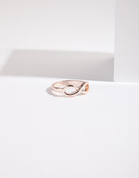 Rose Gold Infinity Band Ring - link has visual effect only