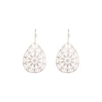 Rose Gold Drop Cut-out Pattern Earrings - link has visual effect only