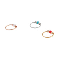 Mixed Metal Coloured Bead Upper Hoop Pack - link has visual effect only