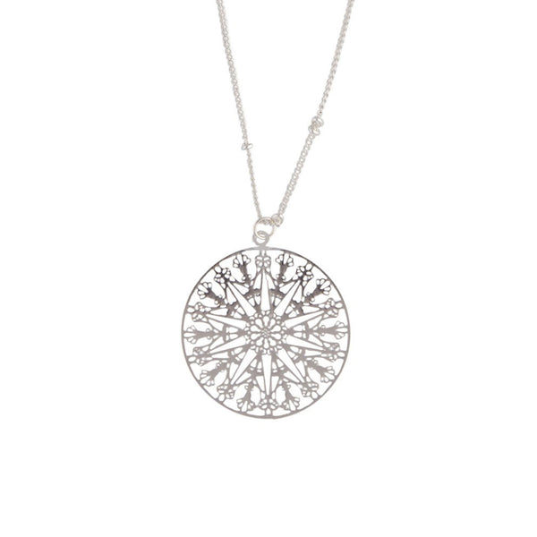 Multi Row Delicate Silver Filigree Choker