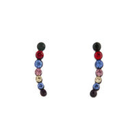 Black Multi-Coloured Ear Cuff - link has visual effect only