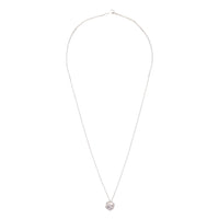 Sterling Silver Square Cubic Zirconia Necklace - link has visual effect only