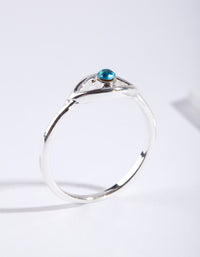 Silver Evil Eye Ring - link has visual effect only