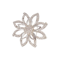 Diamante Multi Flower Brooch - link has visual effect only