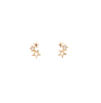 Gold Mini Star Cluster Stud Earrings - link has visual effect only