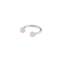 Surgical Steel Synthetic Opal End Open Helix Earrings - link has visual effect only