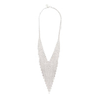 Silver Short Diamante Cascade Necklace - link has visual effect only