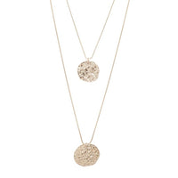 Gold Double Row Coin Charm Necklace - link has visual effect only