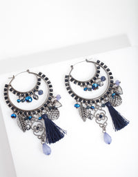 Blue Drop Earrings - link has visual effect only
