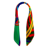 Multi-Coloured Square Geometric Bandana Hair Scarf - link has visual effect only