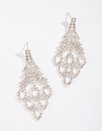 Sliver Chandelier Cupchain Earrings - link has visual effect only