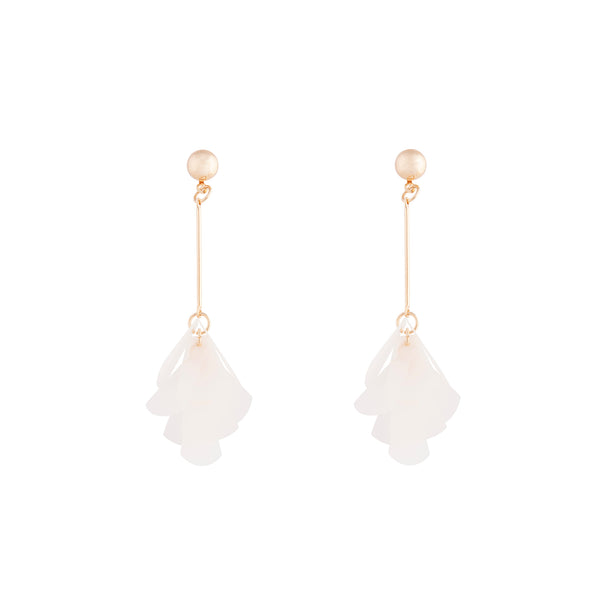 Gold Stick Sequin Cluster Earrings