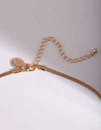 Gold Snake Chain Classic Necklace - link has visual effect only