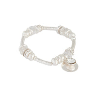 Silver Multi Charm Bracelet - link has visual effect only