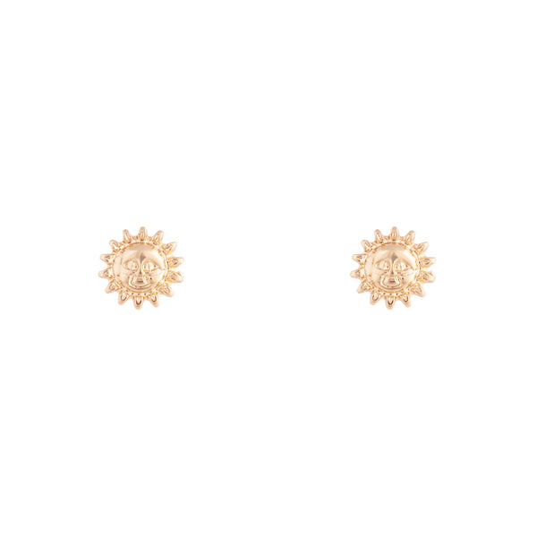 Mini Gold Sunshine Stud Earrings