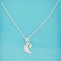 Sterling Silver Mini Moon Necklace - link has visual effect only