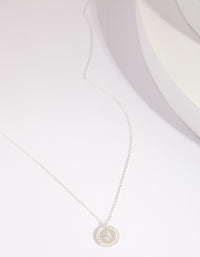 Sterling Silver Diamante Compass Necklace - link has visual effect only