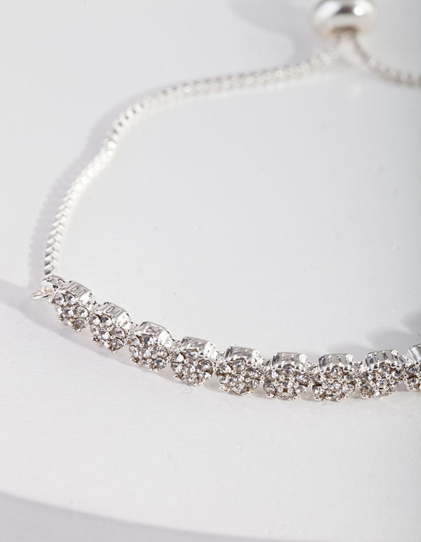Silver Crystal Toggle Bracelet - Lovisa