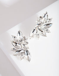 Diamante Fan Stud Earrings - link has visual effect only
