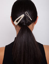 Mix & Match Pearl & Diamante Clip 4-Pack - link has visual effect only