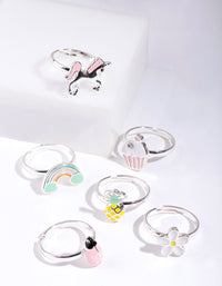 Kids Unicorn Ring 6-Pack - link has visual effect only
