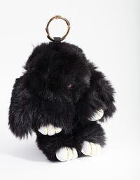 Kids Black Bunny Keyring - link has visual effect only