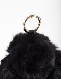Kids Black Bunny Keyring - link has visual effect only