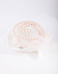 Kids SIlver Pearl Baby Mixed Bracelet - link has visual effect only
