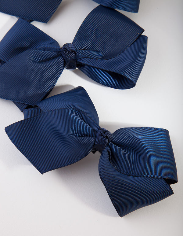 Kids Fabric Small Navy Bow Pack