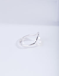 Silver Open Oval Ring - link has visual effect only