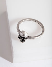 Silver Mini Skull Ring - link has visual effect only