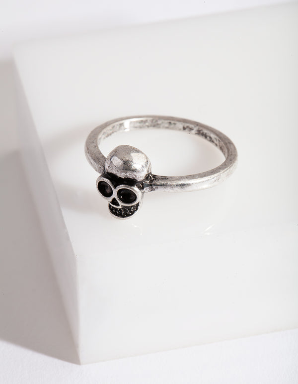 Silver Mini Skull Ring