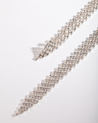 Silver Diamante 106cm Belt - link has visual effect only