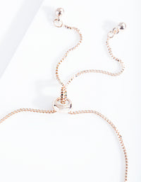 Rose Gold Infinity Diamante Bracelet - link has visual effect only