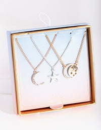 Gold Luck Charms Necklace Pack - link has visual effect only