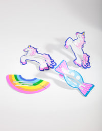 Kids 1cm Unicorn Clip 4-Pack - link has visual effect only