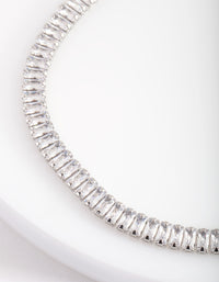 Cubic Zirconia Baguette Choker - link has visual effect only