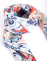 Pale Blue Paisley Scarf - link has visual effect only