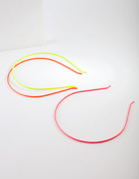Kids Fluoro Glitter Headband Pack - link has visual effect only