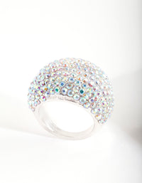 Silver Giant Pave Dome Ring - link has visual effect only