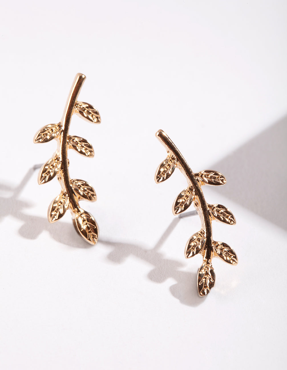 Leaf Earrings | Tiny Leaf Drop Earrings | Leaf Jewelry | TCA – The  Colourful Aura
