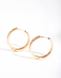 Gold Roman Numeral Hoop Earrings - link has visual effect only