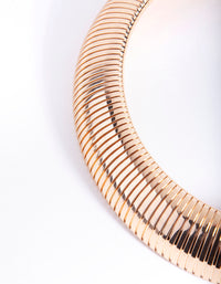 Gold Wide Slinky Necklace - link has visual effect only