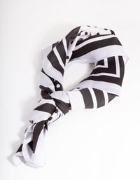 Square Black & White Polka Dot Scarf - link has visual effect only