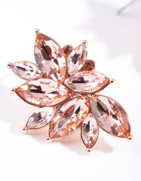 Rose Gold Mini Gem Cluster Earrings - link has visual effect only