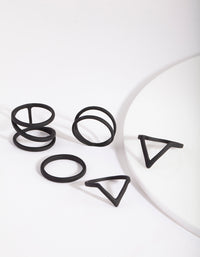 Black Zig Zag Ring 5-Pack - link has visual effect only