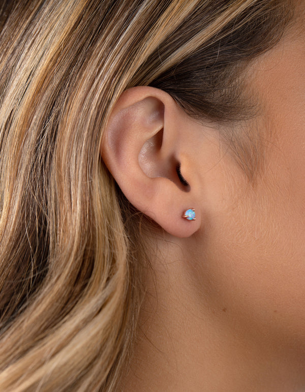Opal Stud Earrings (6mm) – LE Jewelry Designs