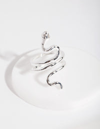 Silver Fine Snake Ring - link has visual effect only