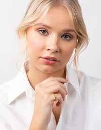 Gold Plated Simple Mixed Chain Ring Pack - link has visual effect only