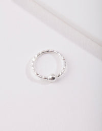 Sterling Silver Diamond-Cut Nose Ring - link has visual effect only